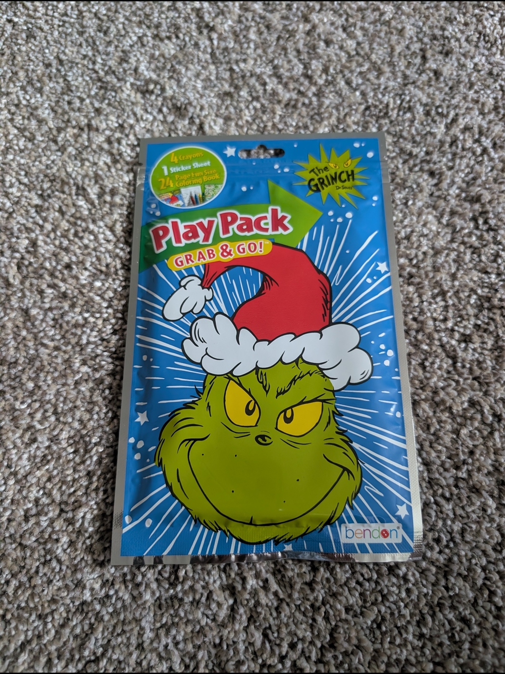 The Grinch Play Pack Grab & Go - Blue, Green, Red
